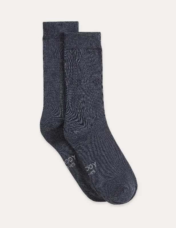 Organic men's socks for an eco - friendly choiceEveryday Crew Socks - Slate