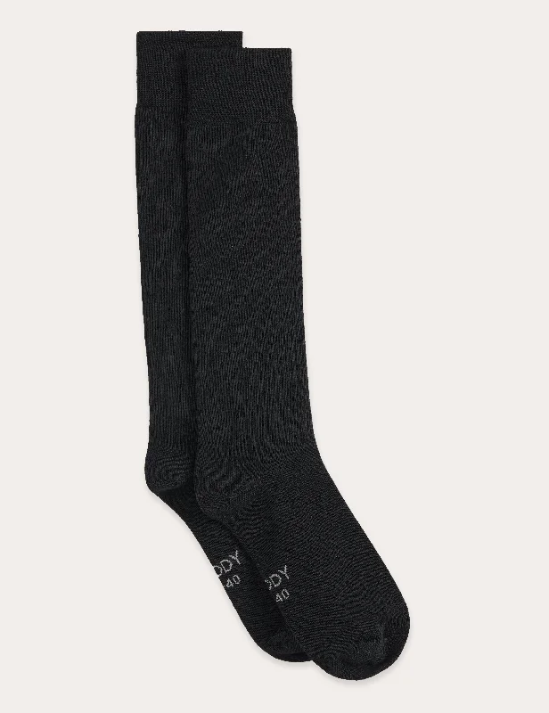 Organic men's socks for an eco - friendly choiceEveryday Knee High Socks - Black