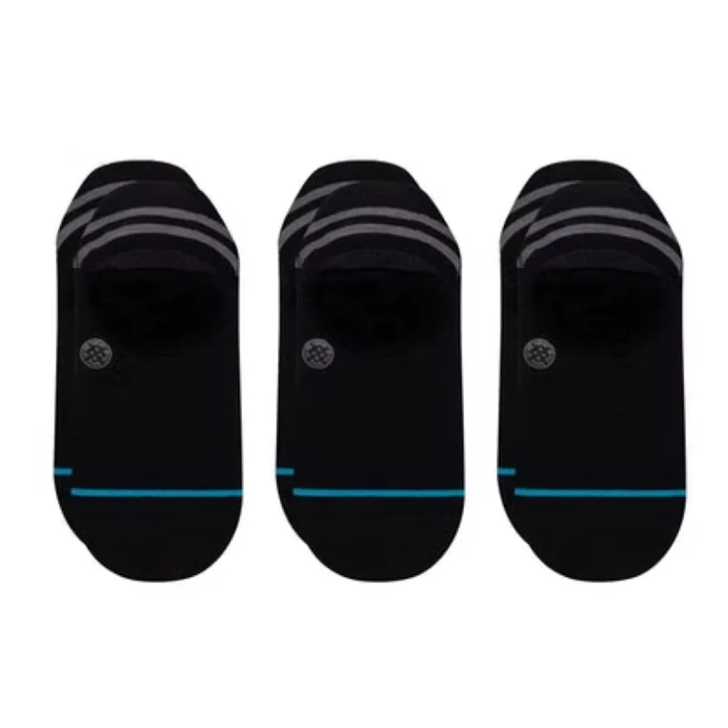 Novelty men's socks with unique patternsGamut No Show 3 Pack (Black)