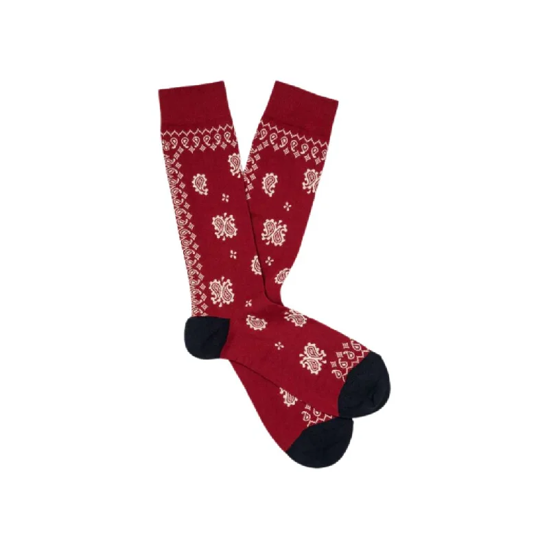 Organic men's socks for an eco - friendly choiceGeronimo (Rouge)