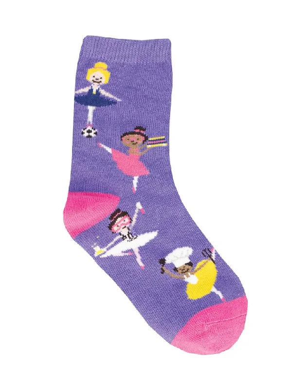 Breathable men's crew socks for all - day wearGirl Power | Youth Crew