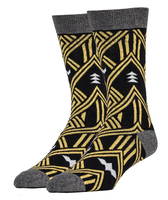 Solid - color men's crew socks in various tonesGolden Ginseng