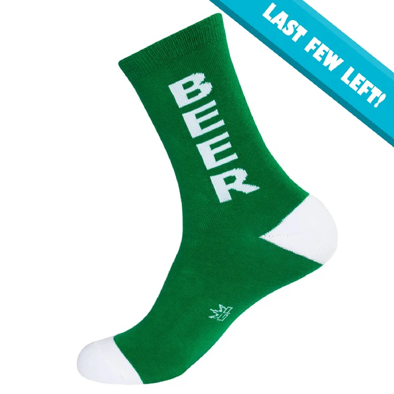 Long - length men's crew socks for extra coverageGumball Poodle Unisex Crew Socks - Beer Long - length men's crew socks for extra coverageGumball Poodle Unisex Crew Socks - Beer