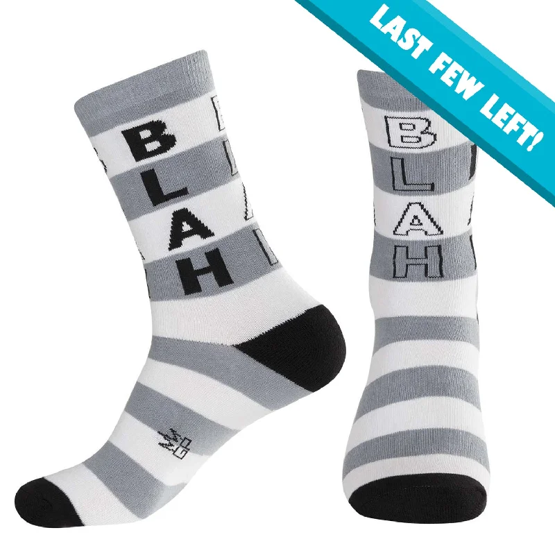 Anti - odor men's crew socks for freshnessGumball Poodle Unisex Crew Socks - Blah