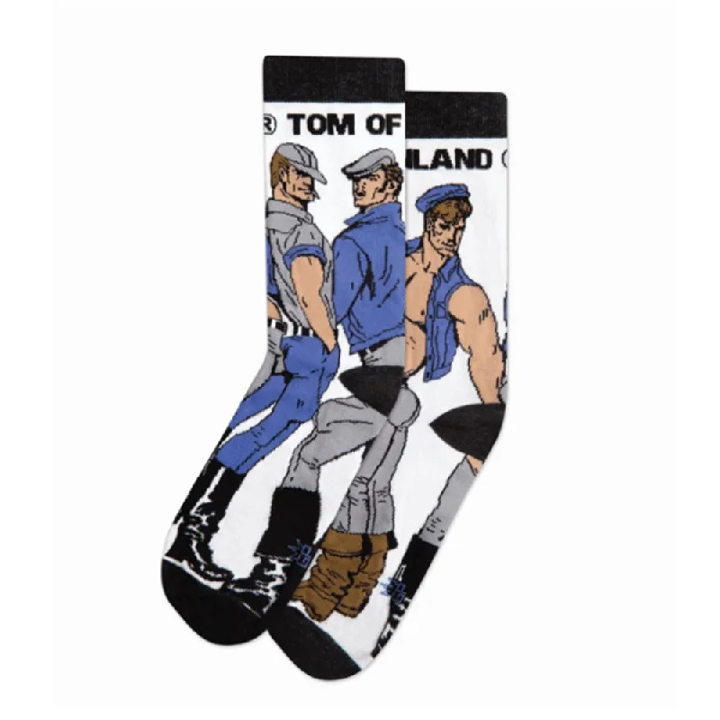 Patterned men's crew socks, like argyle or plaidGumball Poodle Crew Socks – Denim Trio (Tom of Finland) Patterned men's crew socks, like argyle or plaidGumball Poodle Crew Socks – Denim Trio (Tom of Finland)