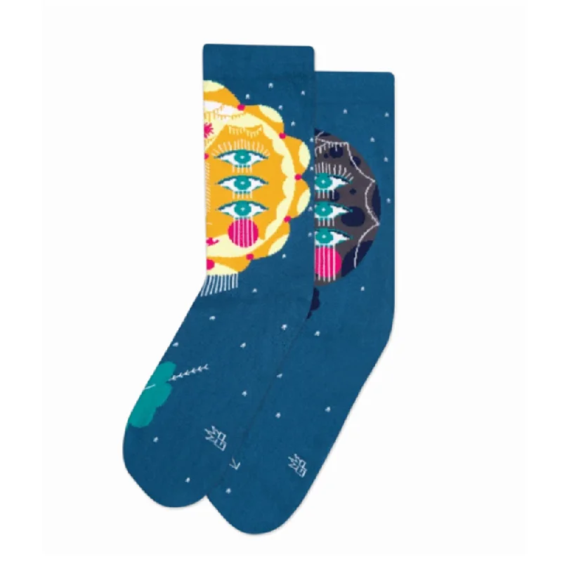 Breathable men's crew socks for all - day wearGumball Poodle Crew Socks – Sun & Moon (Bunnie Reiss) Breathable men's crew socks for all - day wearGumball Poodle Crew Socks – Sun & Moon (Bunnie Reiss)