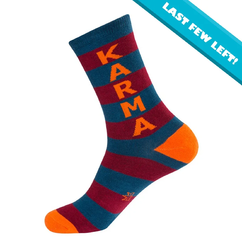 Wool men's crew socks for warmth in winterGumball Poodle Unisex Crew Socks - Karma