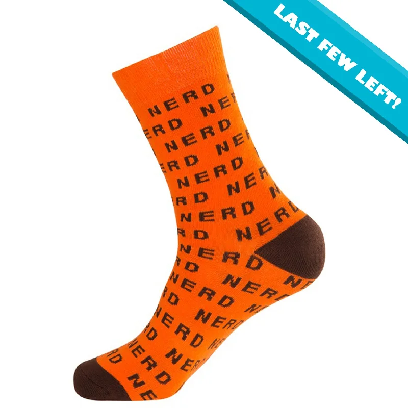 Anti - odor men's crew socks for freshnessGumball Poodle Unisex Crew Socks - Nerd