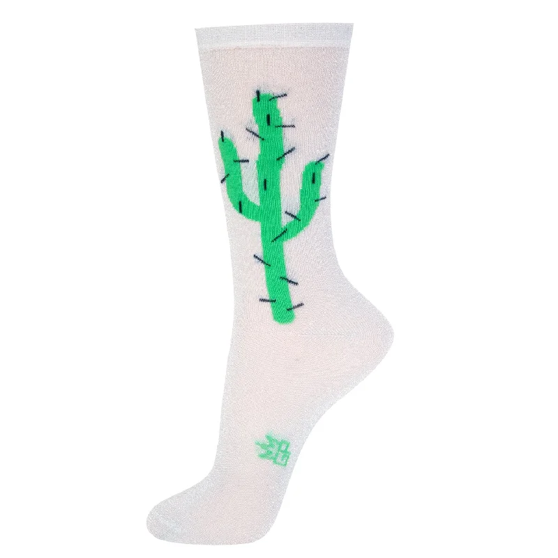 Breathable men's crew socks for all - day wearGumball Poodle Unisex Crew Socks - Cactus Sparkle Breathable men's crew socks for all - day wearGumball Poodle Unisex Crew Socks - Cactus Sparkle