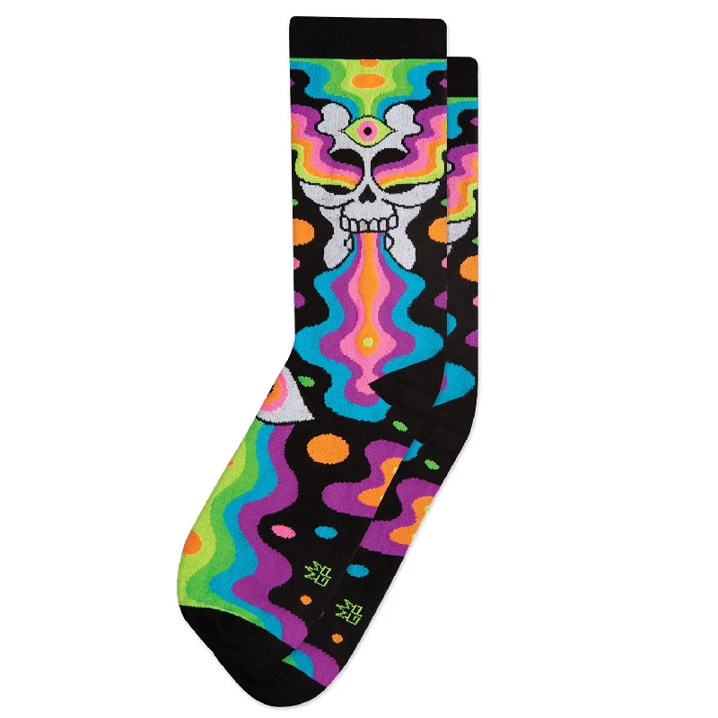 Short - height men's crew socks for a modern styleGumball Poodle Unisex Crew Socks - Eye of The Doomed (Oliver Hibert) Short - height men's crew socks for a modern styleGumball Poodle Unisex Crew Socks - Eye of The Doomed (Oliver Hibert)