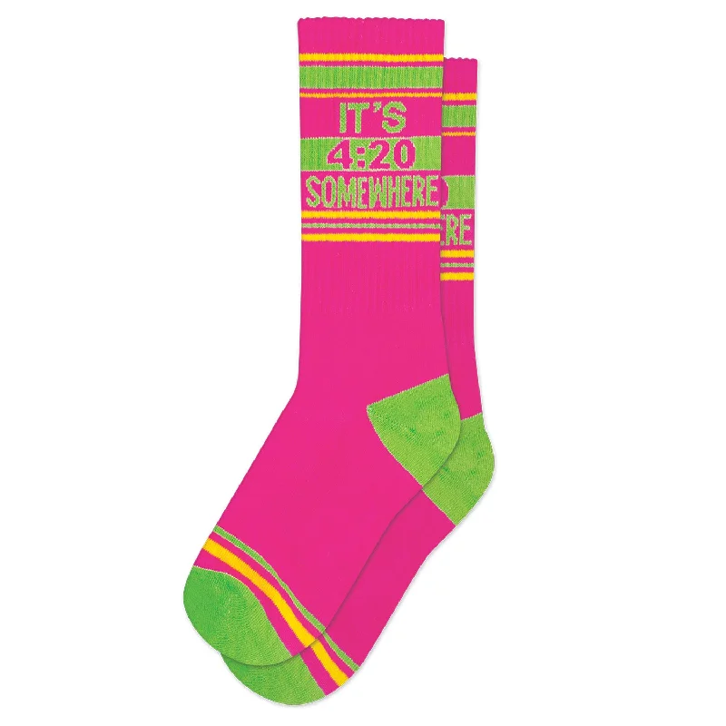 Seamless men's crew socks for a smooth fitGumball Poodle Unisex Crew Socks - It's 420 Somewhere Seamless men's crew socks for a smooth fitGumball Poodle Unisex Crew Socks - It's 420 Somewhere
