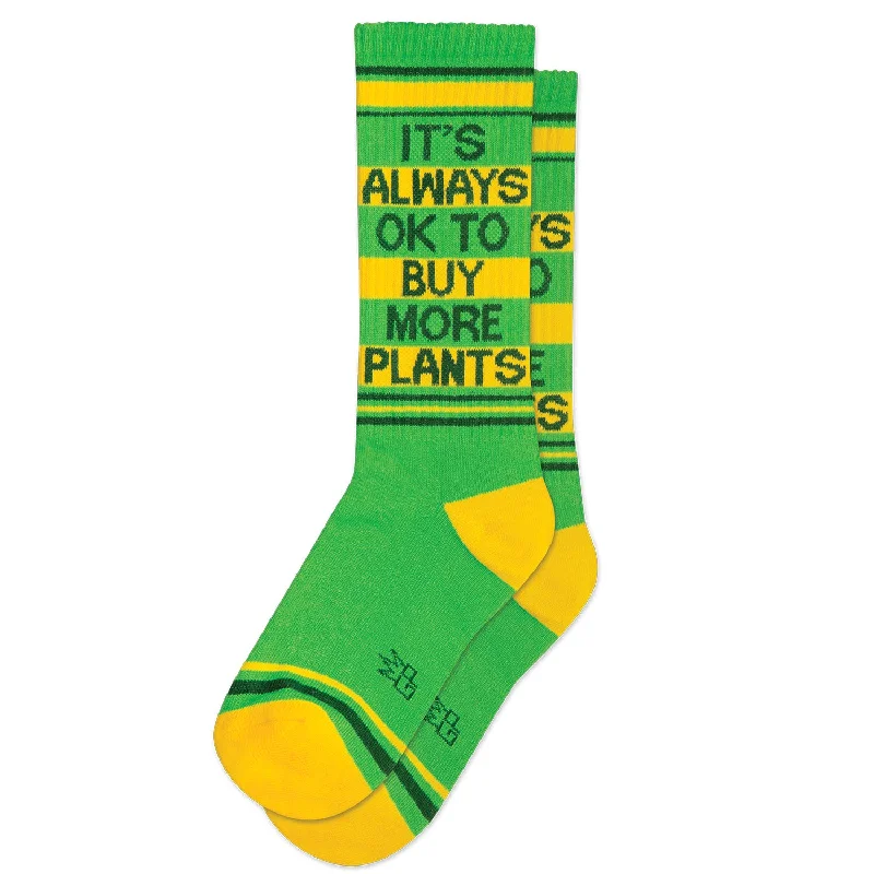 Compression men's crew socks for leg supportGumball Poodle Unisex Crew Socks - It's Always OK To Buy More Plants Compression men's crew socks for leg supportGumball Poodle Unisex Crew Socks - It's Always OK To Buy More Plants