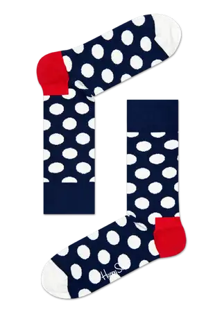 Sheer men's socks for a delicate appearanceHappy Socks Big Dot Sock