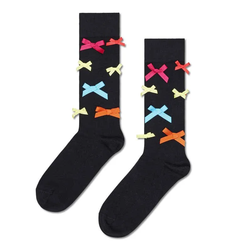 Patterned men's socks with geometric designsHappy Socks Bowmania Mid High Sock