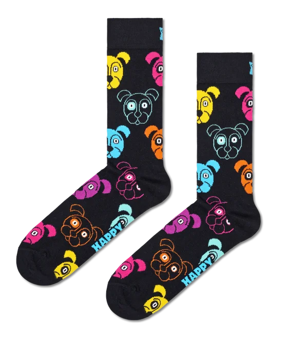 Bamboo men's socks for natural antibacterial propertiesHappy Socks Dog Sock