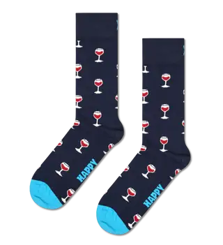 Athletic men's socks with arch supportHappy Socks Glass Of Wine Sock