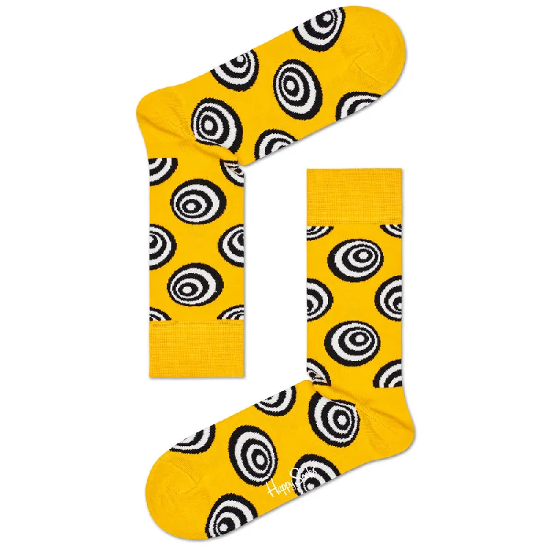 Seamless men's crew socks for a smooth fitHappy Socks Men's Crew Socks - Crazy Dot