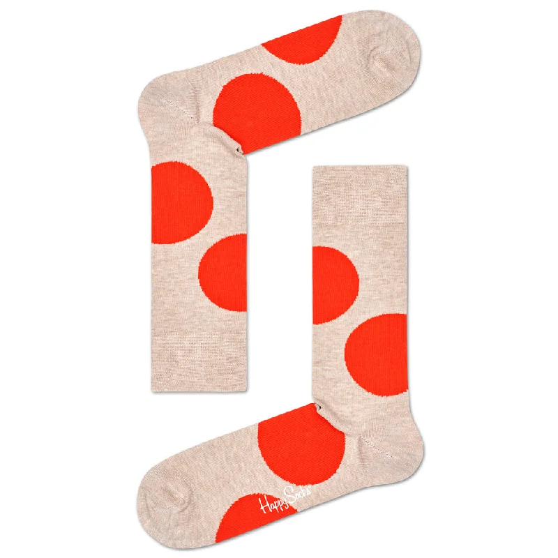 Organic cotton men's crew socks for sensitive skinHappy Socks Men's Crew Socks - Jumbo Dot Organic cotton men's crew socks for sensitive skinHappy Socks Men's Crew Socks - Jumbo Dot
