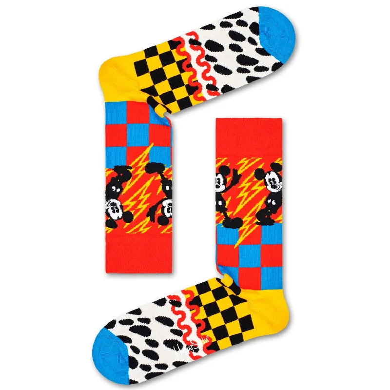 Casual men's crew socks for everyday useHappy Socks x Disney Men's Crew Socks - Mickey-Time Casual men's crew socks for everyday useHappy Socks x Disney Men's Crew Socks - Mickey-Time