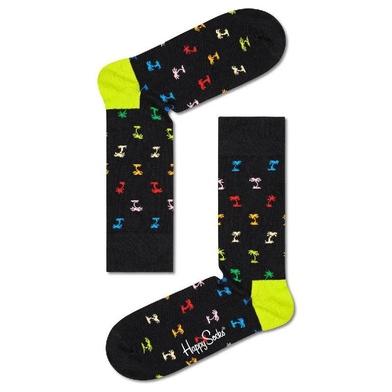 Patterned men's crew socks, like argyle or plaidHappy Socks Men's Crew Socks - Palm