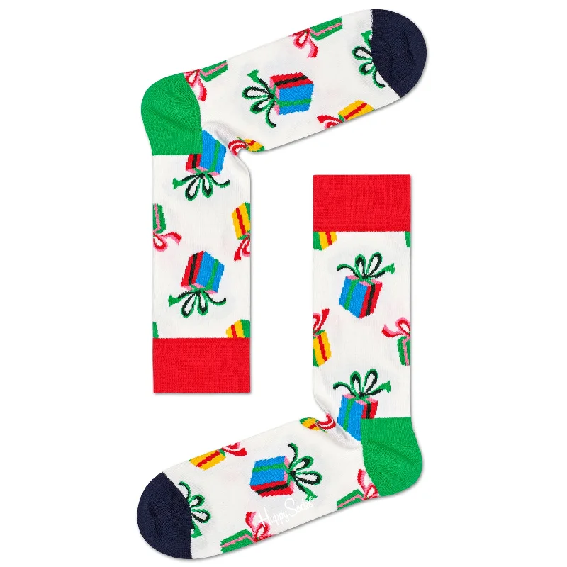 Moisture - wicking men's crew socks for sportsHappy Socks Men's Crew Socks - Presents Moisture - wicking men's crew socks for sportsHappy Socks Men's Crew Socks - Presents