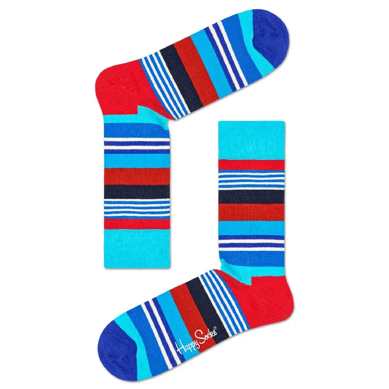 Compression men's crew socks for leg supportHappy Socks Men's Crew Socks - Stripe