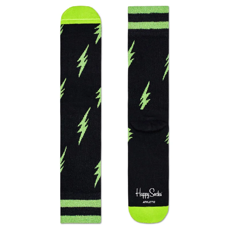 Soft - touch men's crew socks for a gentle feelHappy Socks Men's Athletic Socks - Flash Soft - touch men's crew socks for a gentle feelHappy Socks Men's Athletic Socks - Flash