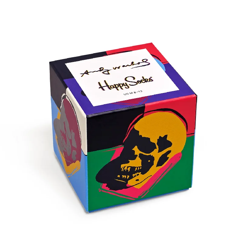 Short - height men's crew socks for a modern styleHappy Socks x Andy Warhol Men's Gift Box - 3 Pack