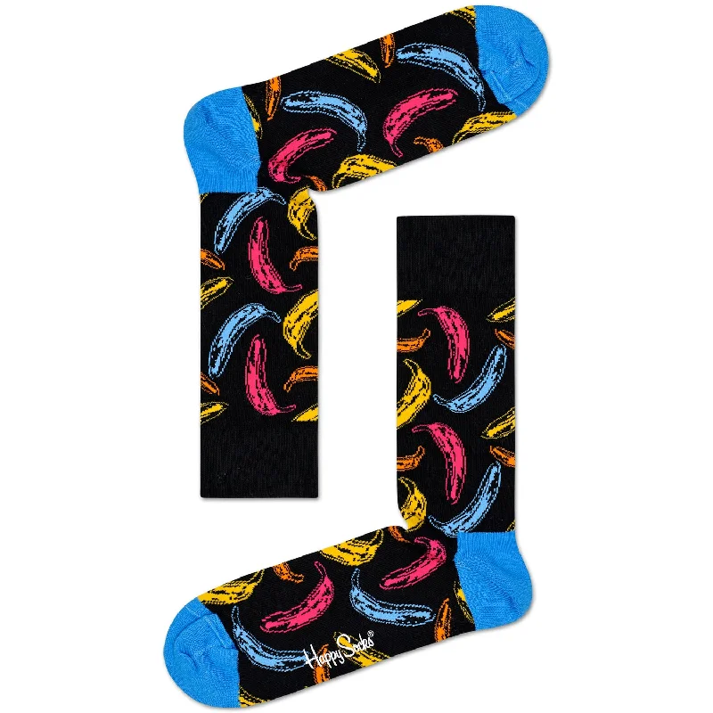 Patterned men's crew socks, like argyle or plaidHappy Socks x Andy Warhol Women's Crew Socks - Banana