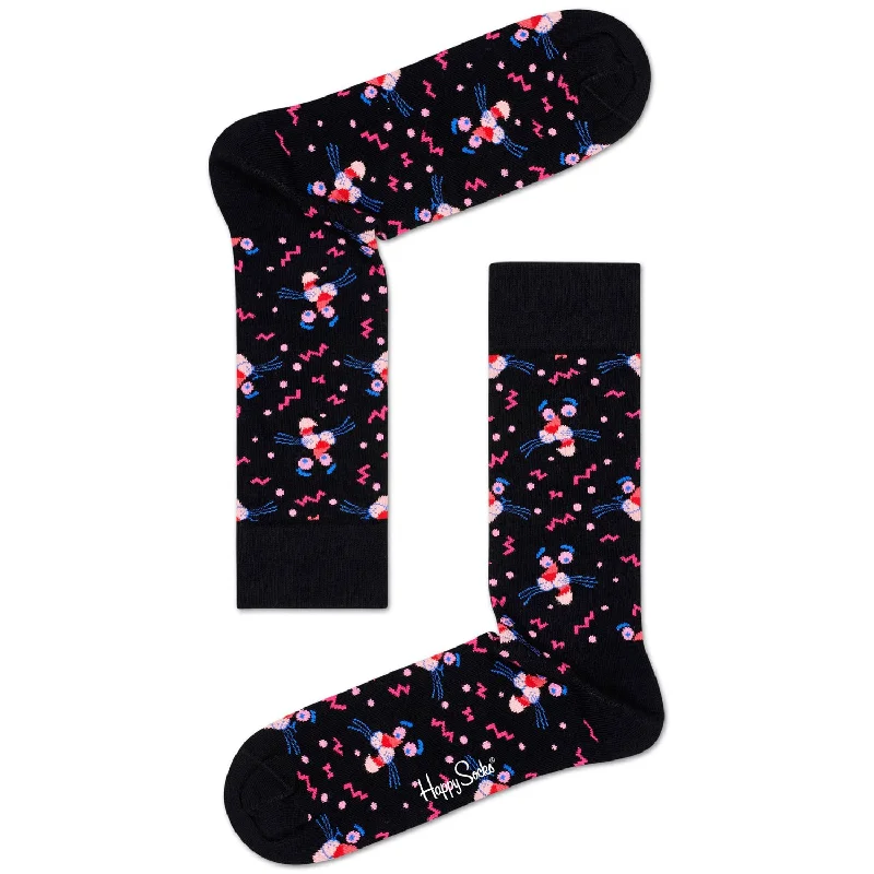 Cotton men's crew socks for everyday comfortHappy Socks x Pink Panther Men's Crew Socks - Pink Panic Cotton men's crew socks for everyday comfortHappy Socks x Pink Panther Men's Crew Socks - Pink Panic