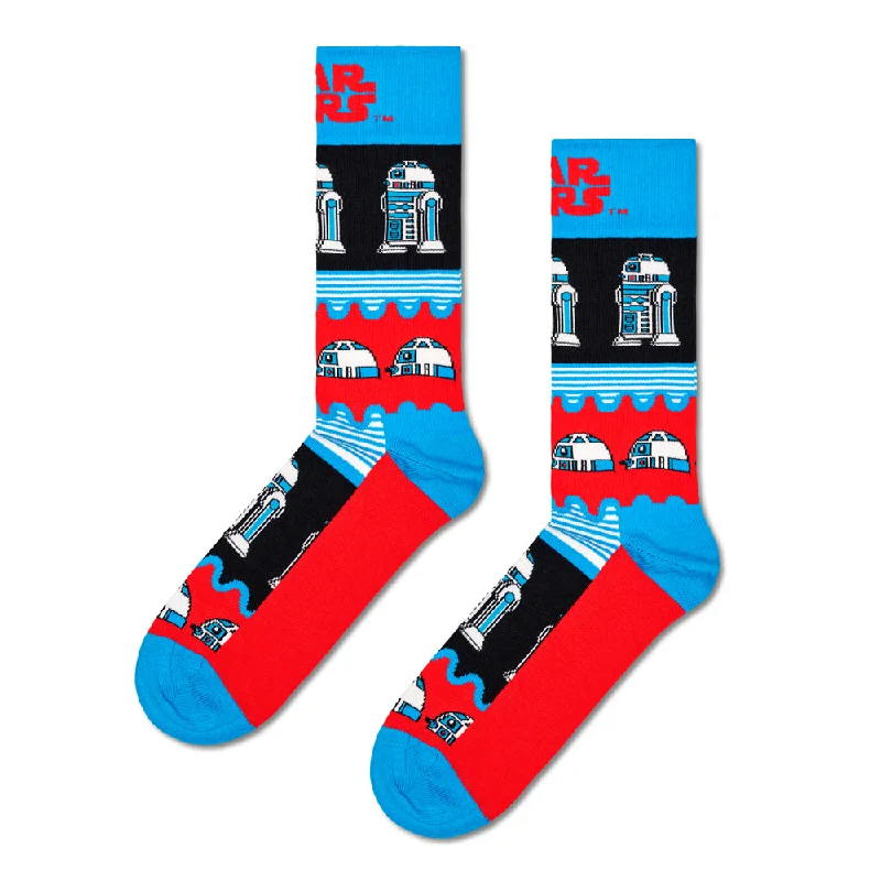 Long - length men's crew socks for extra coverageHappy Socks x Star Wars Men's Crew Socks - R2-D2 Long - length men's crew socks for extra coverageHappy Socks x Star Wars Men's Crew Socks - R2-D2