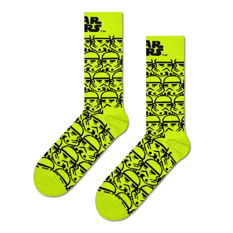 Long - length men's crew socks for extra coverageHappy Socks x Star Wars Men's Crew Socks - Storm Trooper Long - length men's crew socks for extra coverageHappy Socks x Star Wars Men's Crew Socks - Storm Trooper