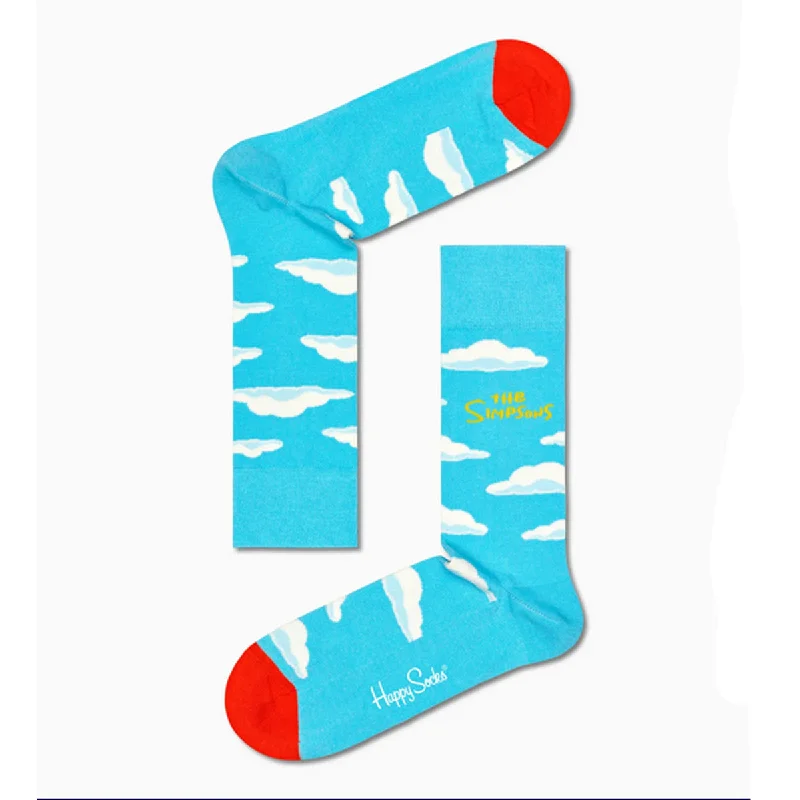 Printed men's crew socks with fun designsHappy Socks x The Simpsons Men's Crew Socks - Clouds Printed men's crew socks with fun designsHappy Socks x The Simpsons Men's Crew Socks - Clouds