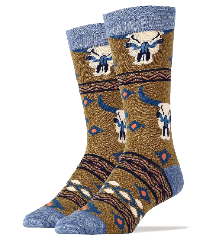 Short - height men's crew socks for a modern styleLong Horn Summer
