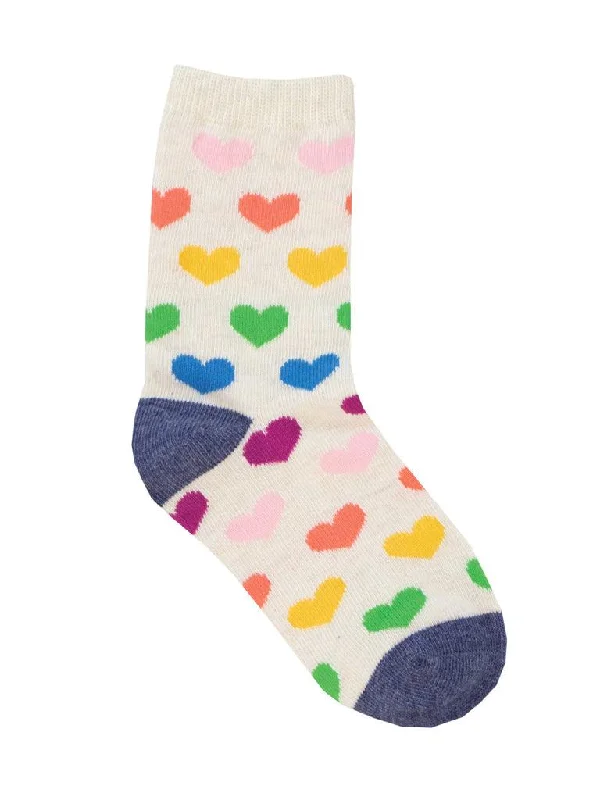 Moisture - wicking men's crew socks for sportsLots of Love | Youth Crew