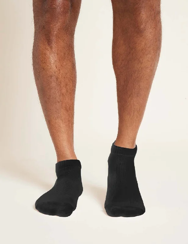 Diabetic men's socks for proper circulationMen's Cushioned Ankle Socks - Black