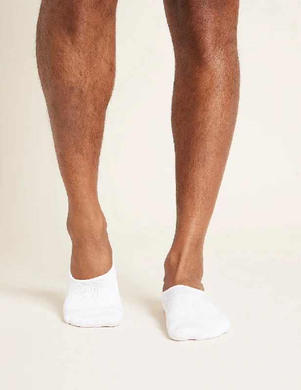 Patterned men's socks with geometric designsMen's Everyday Low-Cut Hidden Socks - White