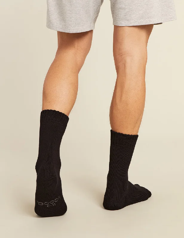 Knee - high men's socks for a vintage styleMen's Extra Thick Workboot Socks - Black