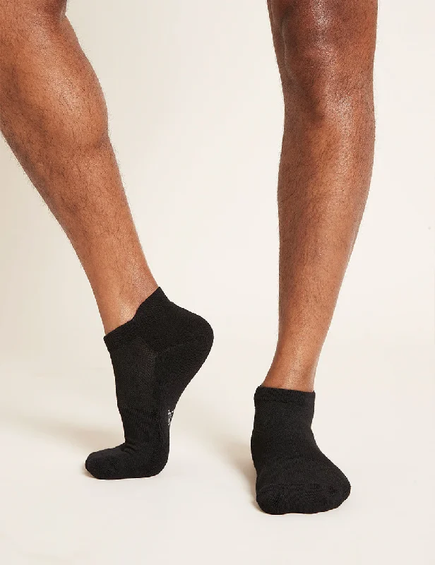 Thermal men's socks for cold climate protectionMen's Sport Ankle Socks - Black