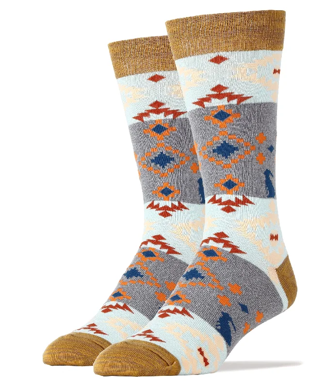 Seamless men's crew socks for a smooth fitMorning Glory