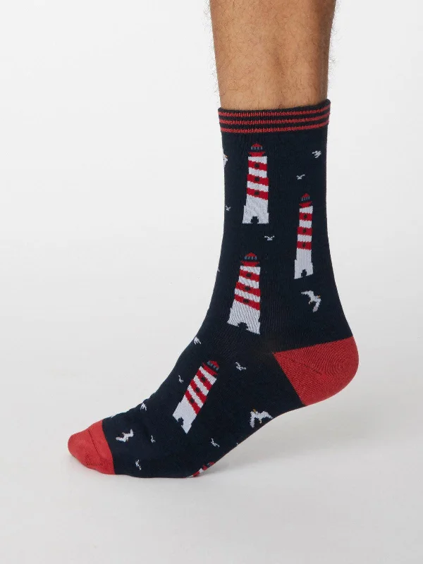 No - show men's socks for wearing with loafersPesca Socks - Dark Navy