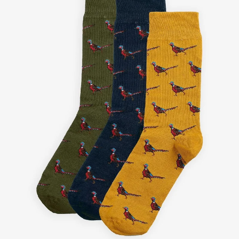 Dress men's socks for business and formal wearPheasant Socks Gift Box (Forest Mist)