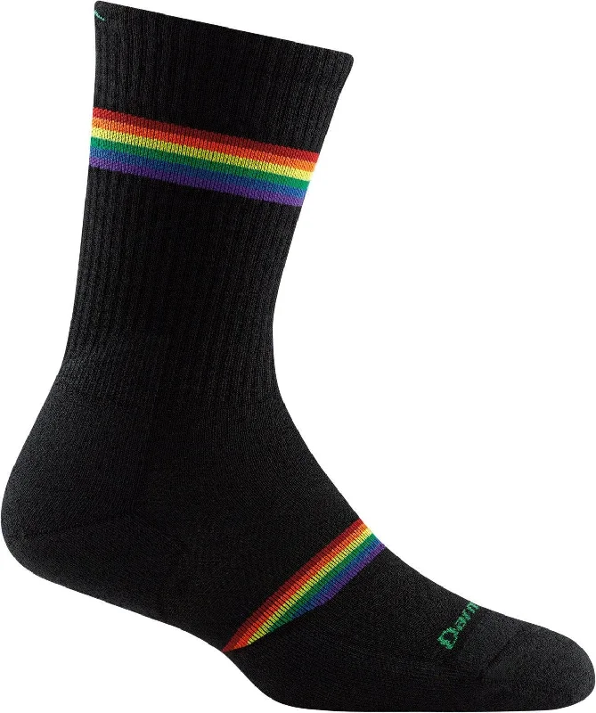 Tag - less men's crew socks to avoid irritationPrism | Lightweight Micro Crew with Cushion #1119