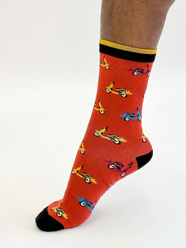 Hiking men's socks for outdoor adventuresScooter Socks - Terracotta