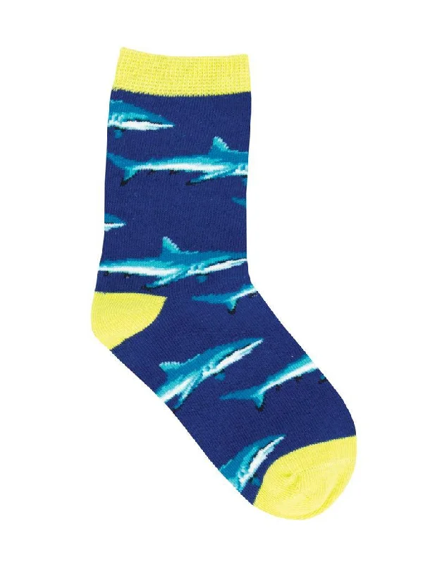 Moisture - wicking men's crew socks for sportsShark School | Youth Crew