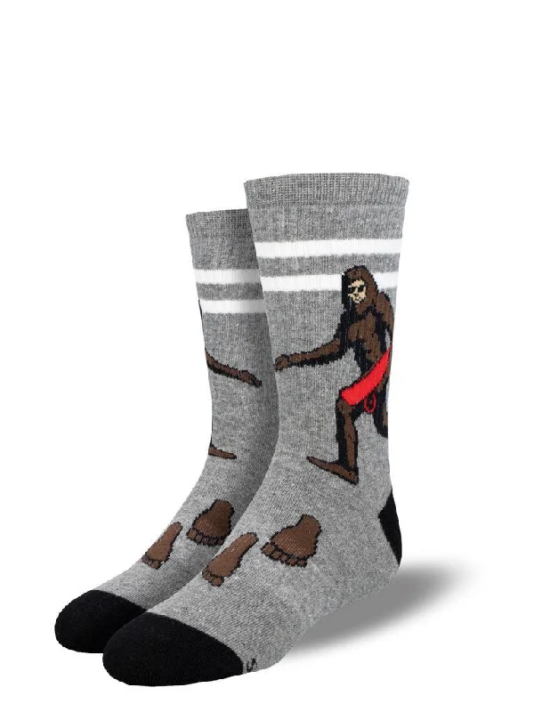 Seamless men's crew socks for a smooth fitSkate Or Squatch | Junior Active Crew