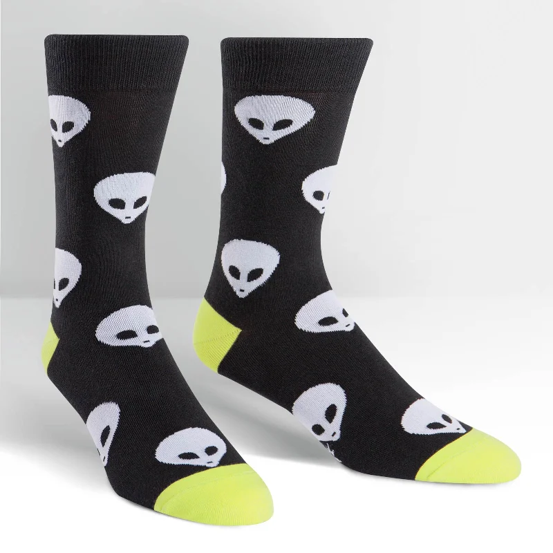 Breathable men's crew socks for all - day wearSock It To Me Men's Crew Socks - Aliens Breathable men's crew socks for all - day wearSock It To Me Men's Crew Socks - Aliens
