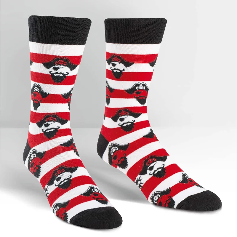 Breathable men's crew socks for all - day wearSock It To Me Men's Crew Socks - Argh Ye Stripey Breathable men's crew socks for all - day wearSock It To Me Men's Crew Socks - Argh Ye Stripey