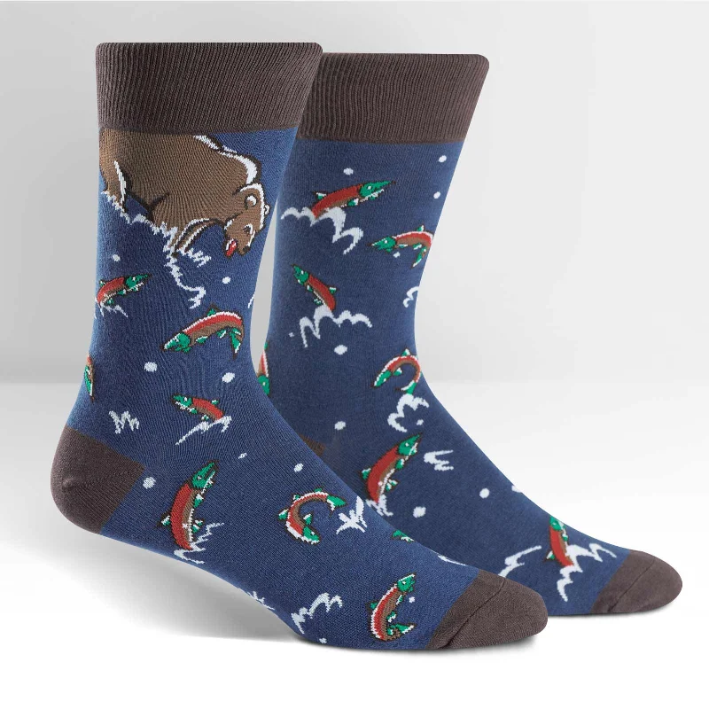 Seamless men's crew socks for a smooth fitSock It To Me Men's Crew Socks - Catch of the Day Seamless men's crew socks for a smooth fitSock It To Me Men's Crew Socks - Catch of the Day