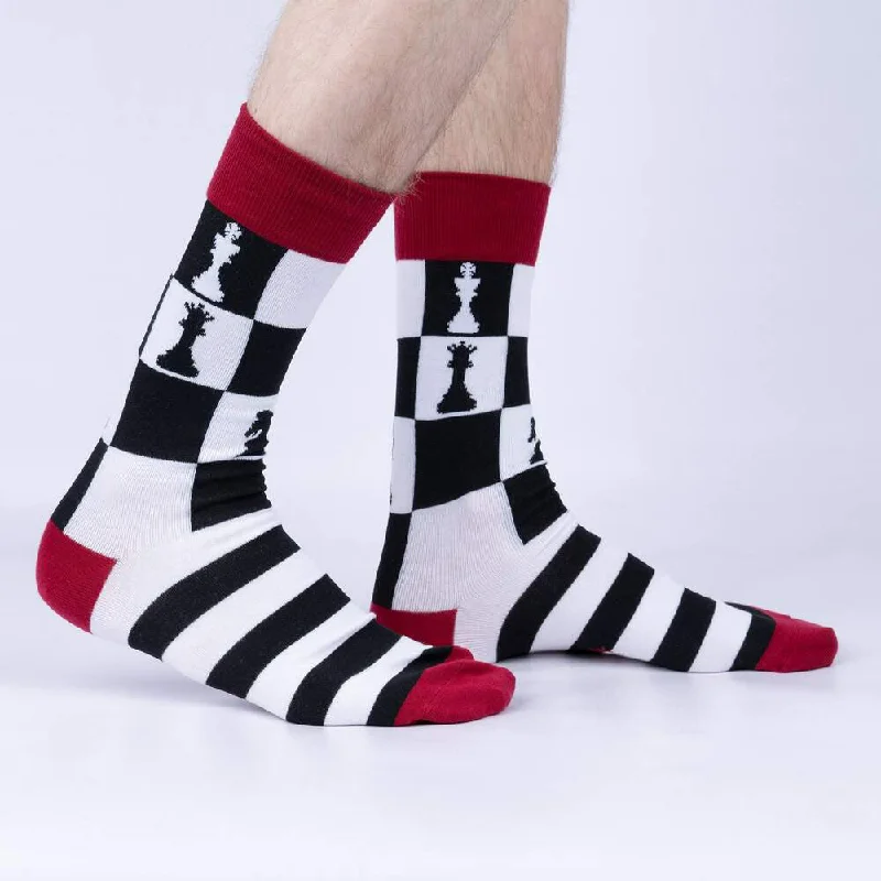 Soft - touch men's crew socks for a gentle feelSock It To Me Men's Crew Socks - Check Yeah Soft - touch men's crew socks for a gentle feelSock It To Me Men's Crew Socks - Check Yeah